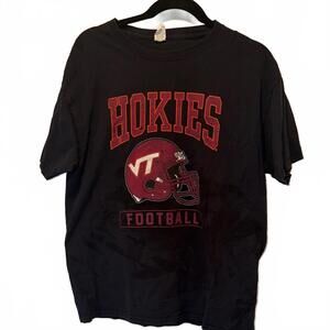 Black Hokies Football T-Shirt